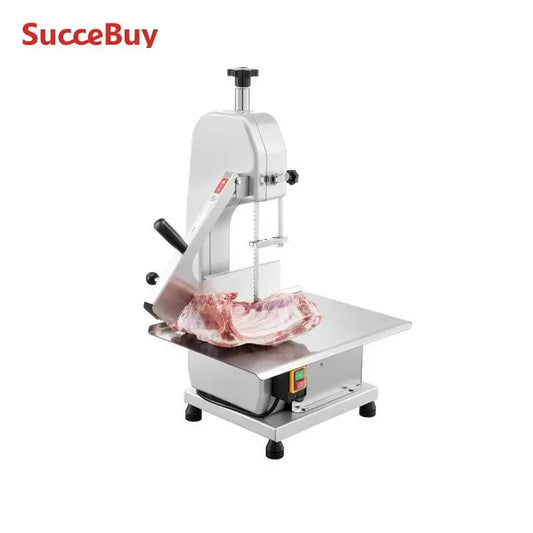 SucceBuy 650W 1100W 1800W Commercial Electric Meat Bandsaw Stainless Steel Countertop Bone Sawing Machine for Rib Pork Beef