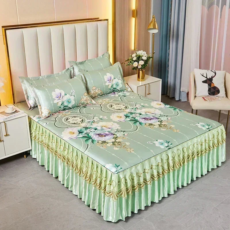 3-Piece Elegant Patterned Bedspread Set