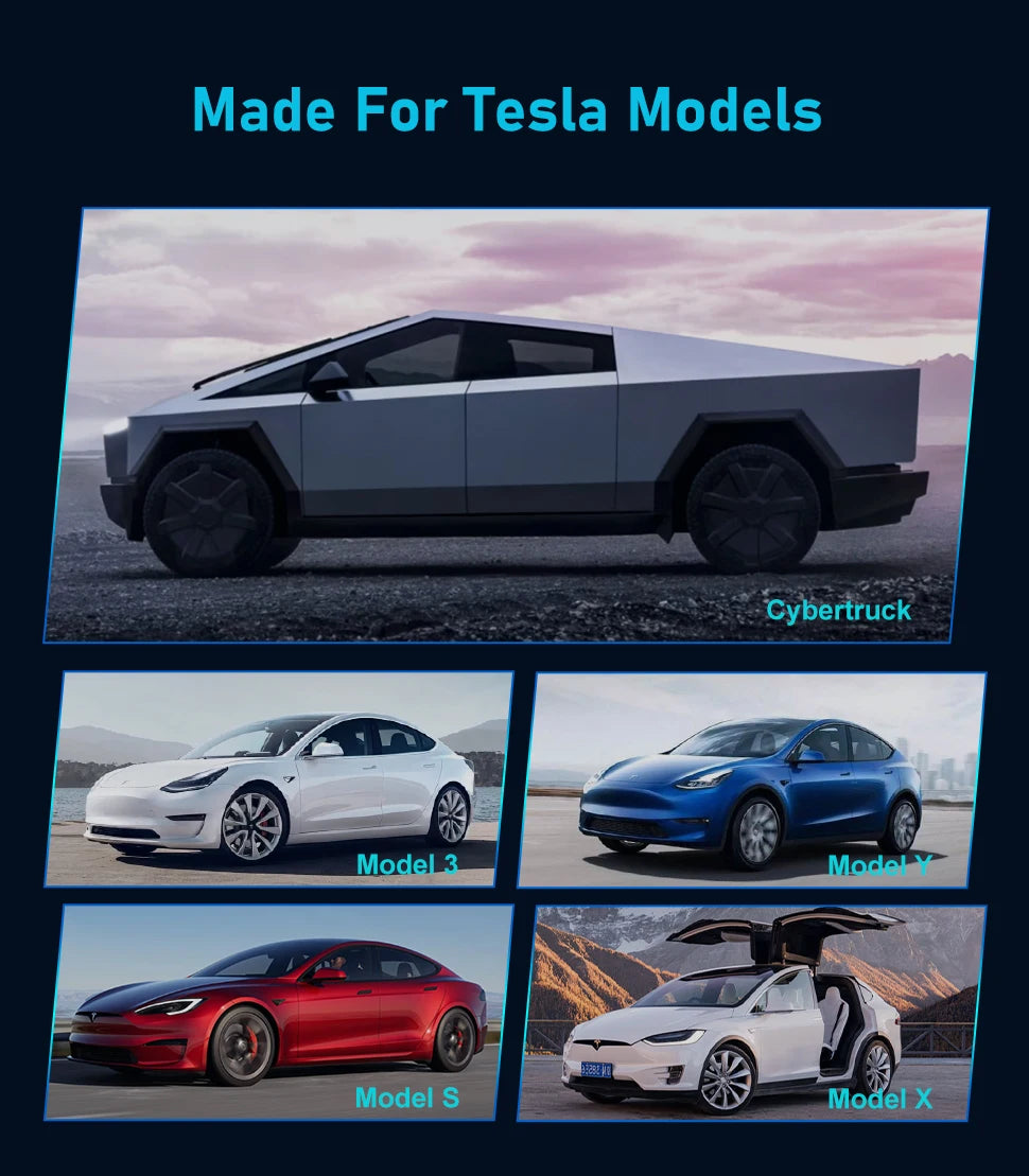 TAYNIU J1772 to Tesla Charger Adapter Max 80A 280V Connecting Seamlessly to SAE J1772 Charging Stations & Tesla Model 3/Y/X/S