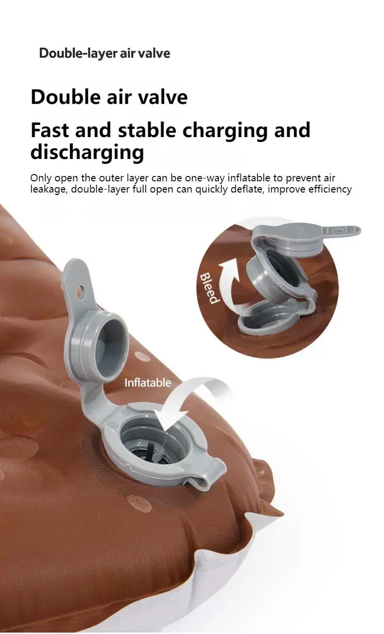 Naturehike R-value5.8 Inflatable Sleeping Mattress Ultralight Portable Folding Warm Cushion Hiking Outdoor Camping Mat Bed Pad