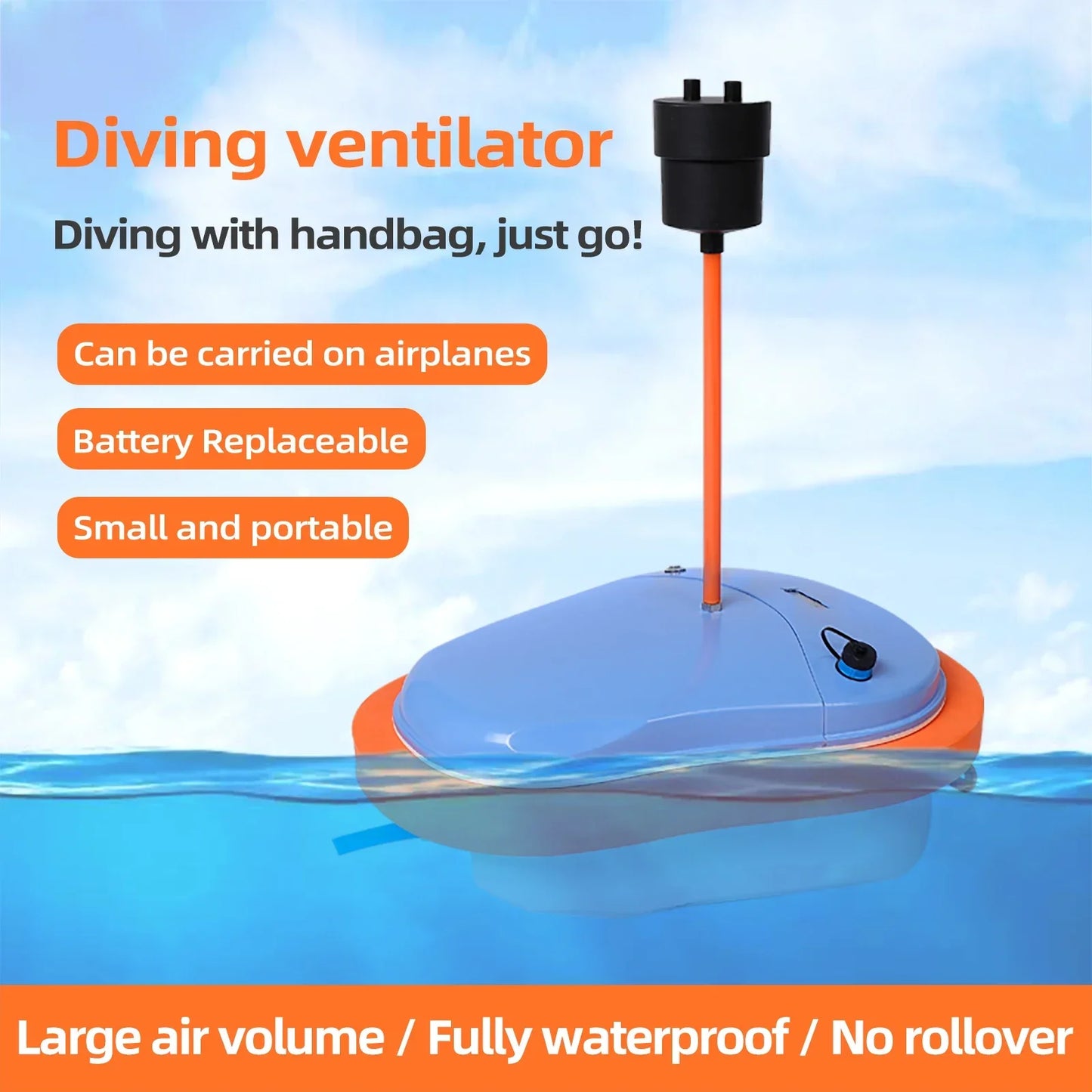 Tuxing Scuba Ventilator Snorkel Rechargeable Fifty Minutes