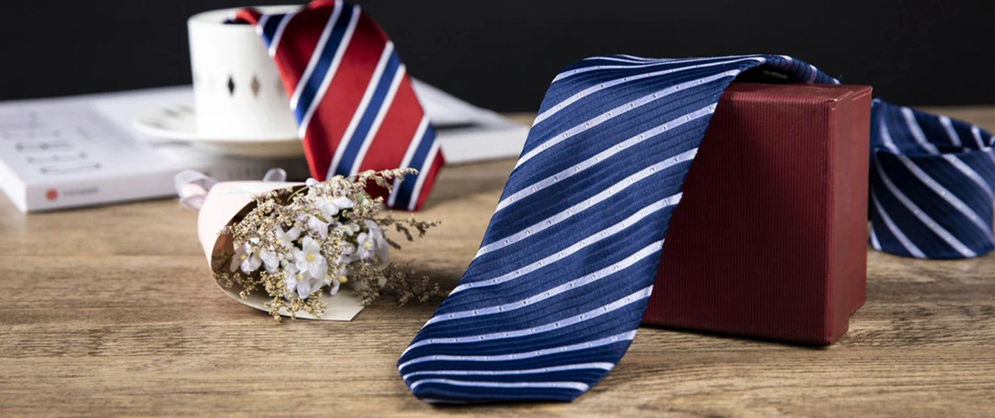 Men’s Colorful Classic Necktie . Fashion Business Wedding Tie Collection