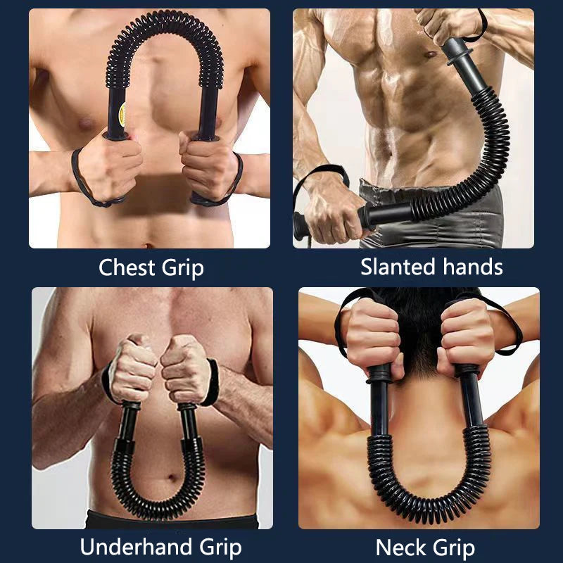 Spring Arm Strength Trainer for Chest, Arms, Shoulders and Upper Body Workouts  Description: