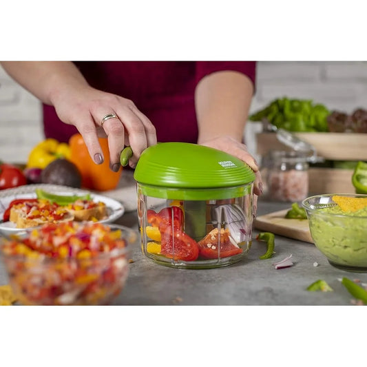 Manual Food Processor Pull Chop Chopper 2 Cup Capacity