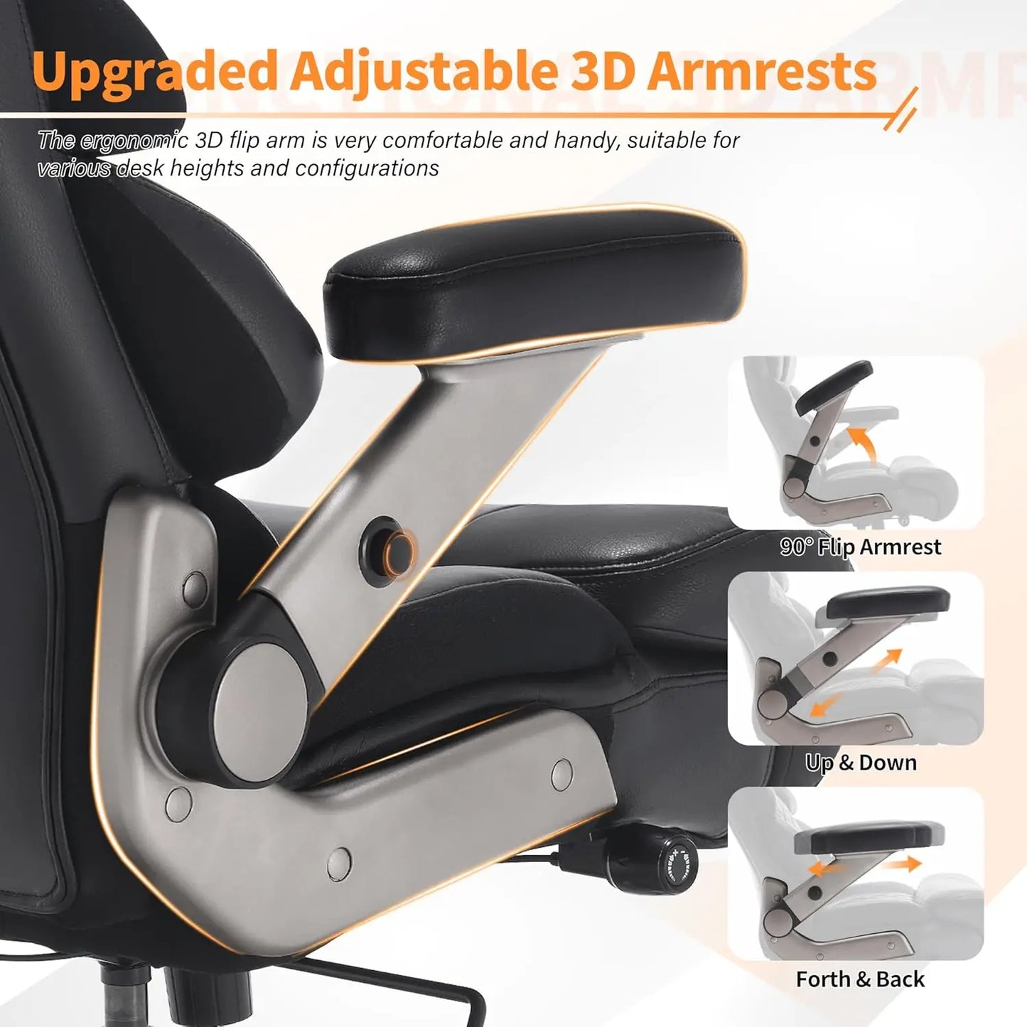 700LB Big & Tall Executive Office Chair with Adjustable Lumbar Support