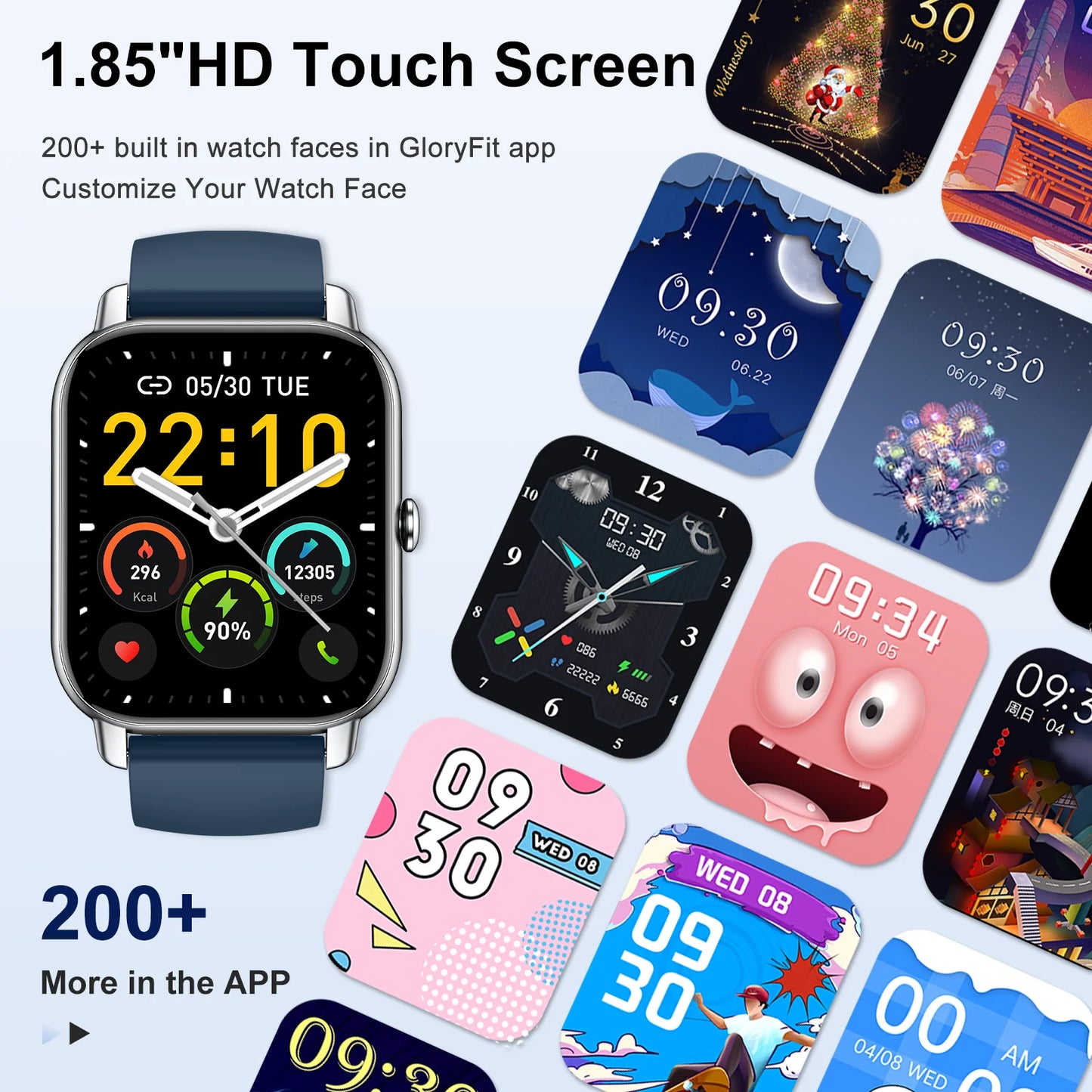 Bluetooth Smart Watch with Fitness Tracking, Calls & Notifications