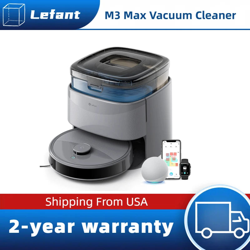 Lefant M3 Max Robot Vacuum & Mop | Smart Cleaning Station
