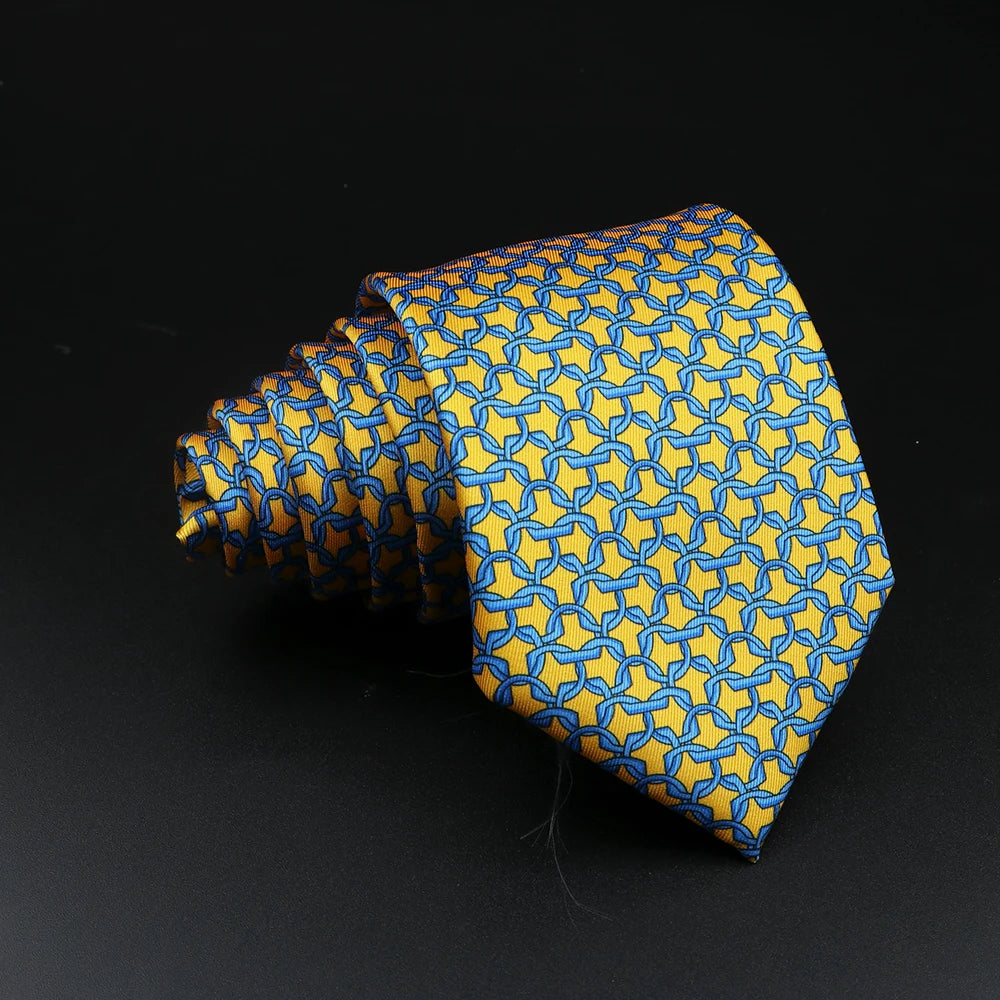 51 Styles Men's Silk Ties Jacquard Striped Plaid Floral Necktie Accessories Daily Wear Shirt Suit Cravat Wedding Party Gift