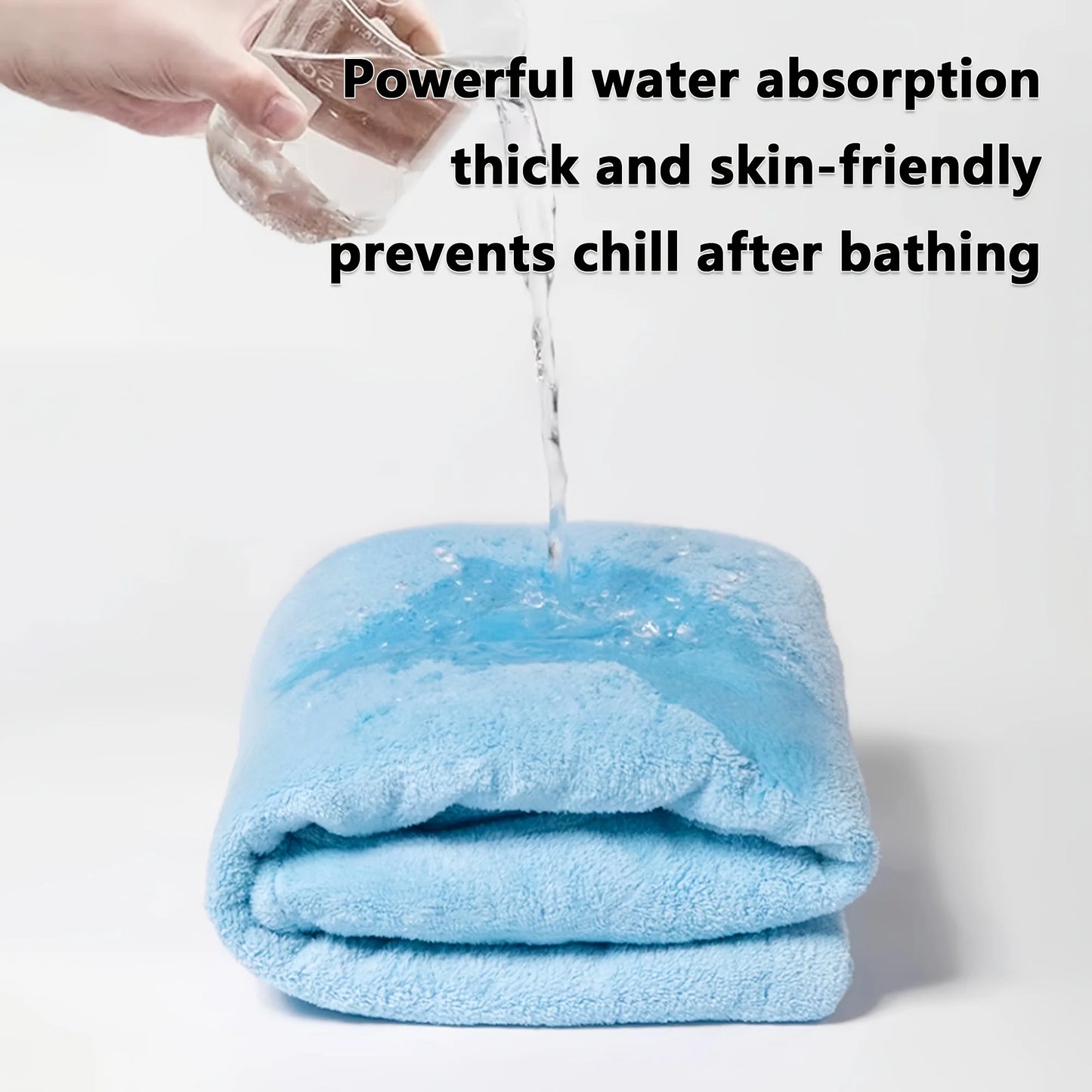 Ultra-Soft Pet Bathrobe Towel. Quick Dry Absorbent Robe for Dogs & Cats