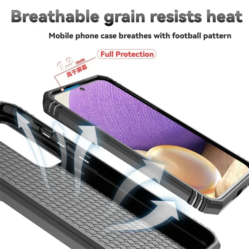 Heavy Duty Magnetic Armor Phone Case