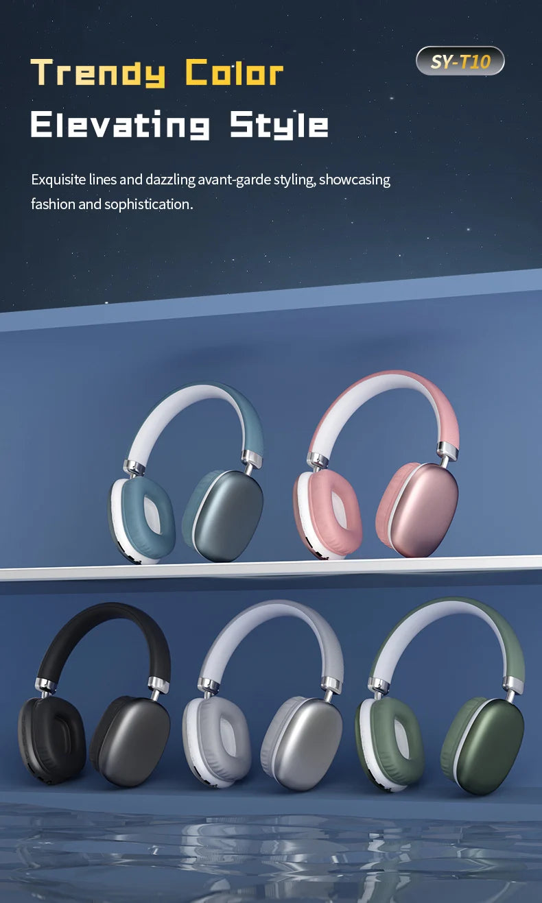Wireless Bluetooth Over-Ear Headphones with Premium Sound