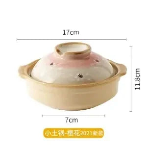 Ceramic Crock Pot Casserole Dish with Lid | Soup & Stew Cooking Pot