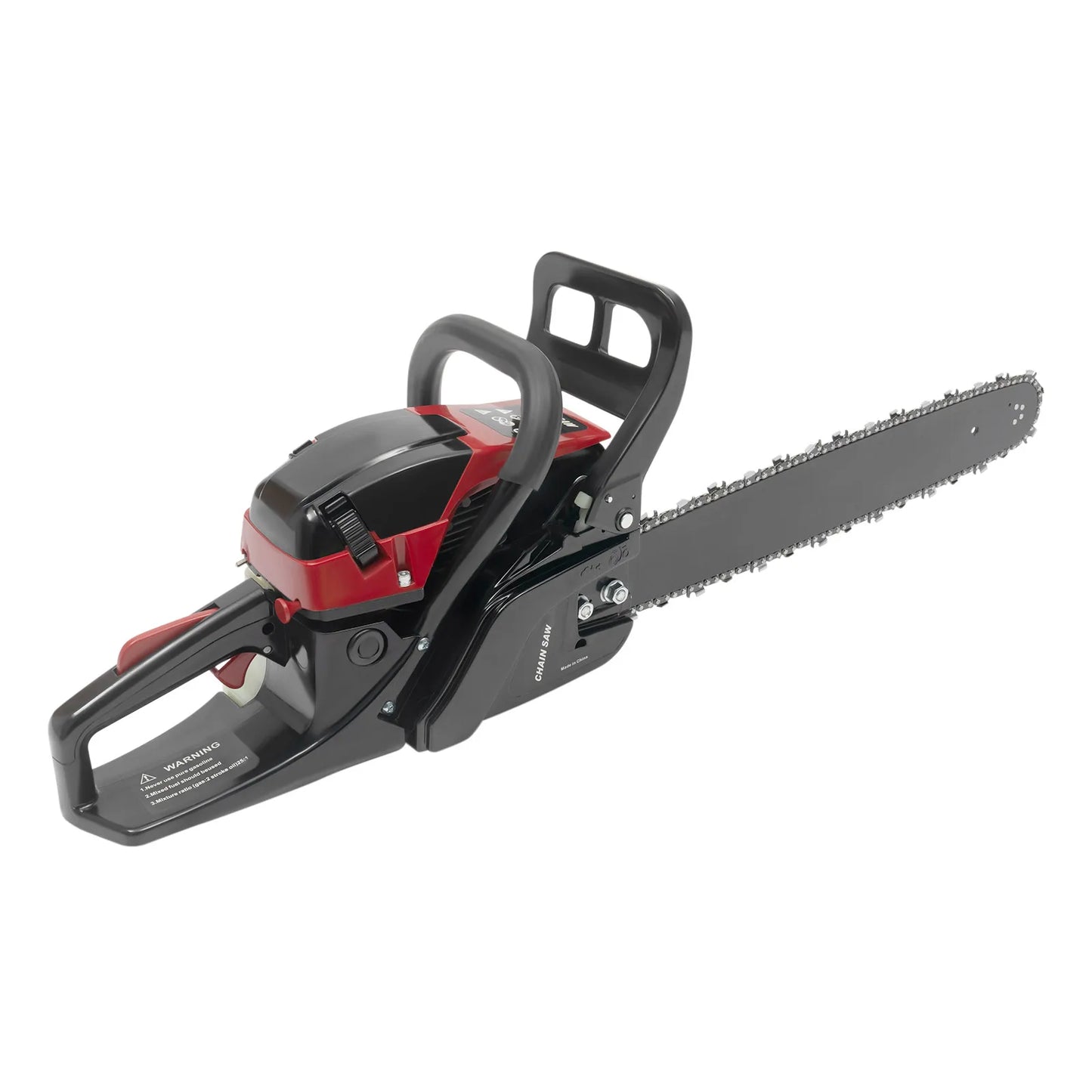 58CC 20 Inch Gasoline Chainsaw Single Cylinder Air-cooled 2-Stroke Low Noise Gas Chainsaw for Wood Cutting Garden