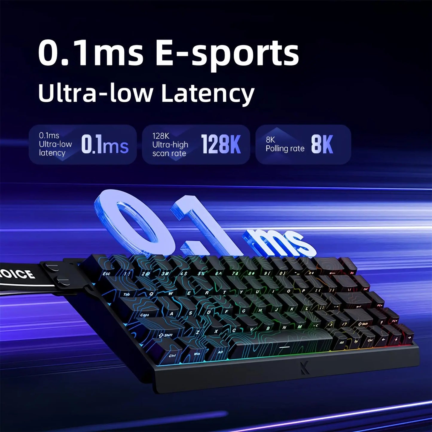 MCHOSE ACE 68 Magnetic Switch Gaming Keyboard . Hall Effect Rapid Trigger Mechanical Keyboard