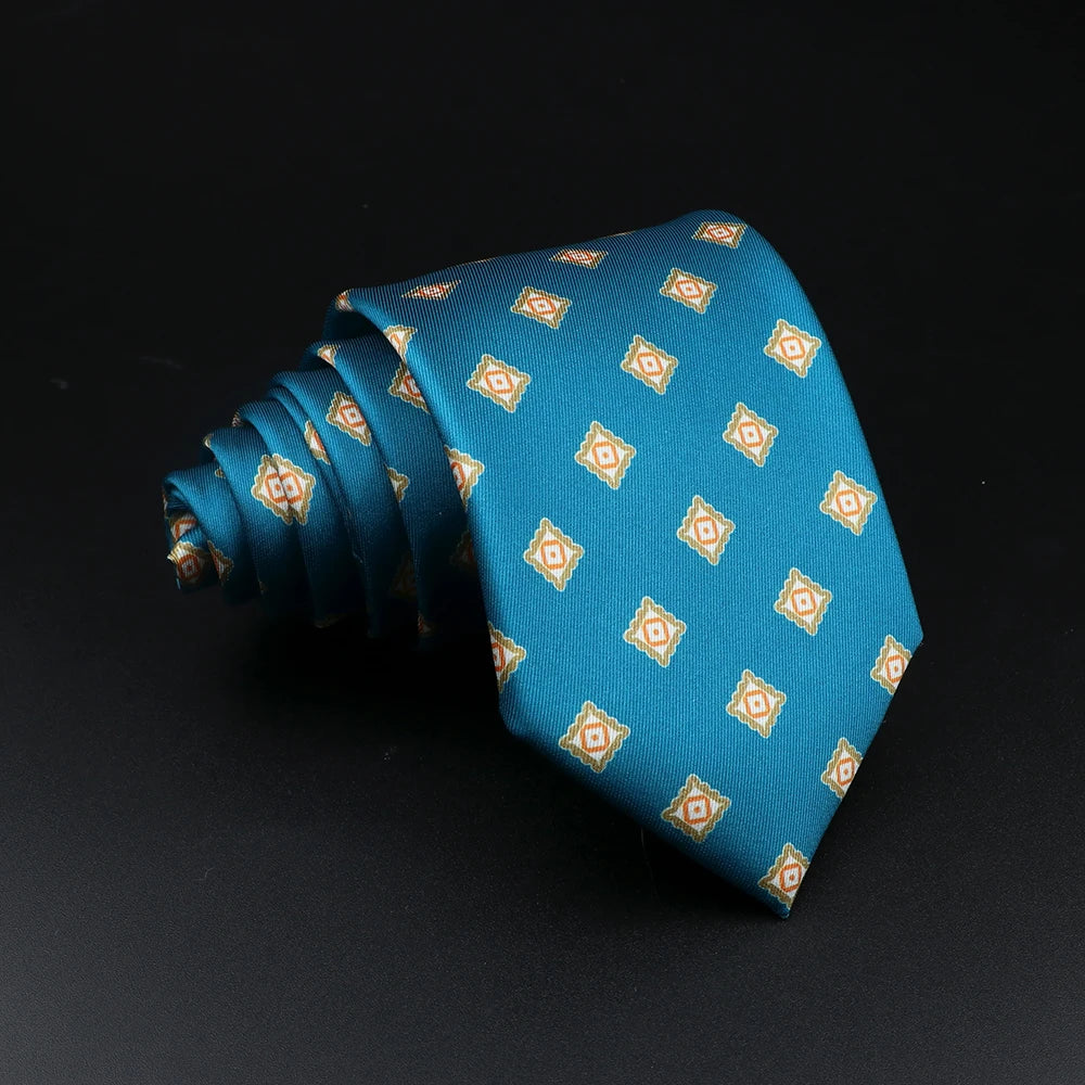 51 Styles Men's Silk Ties Jacquard Striped Plaid Floral Necktie Accessories Daily Wear Shirt Suit Cravat Wedding Party Gift