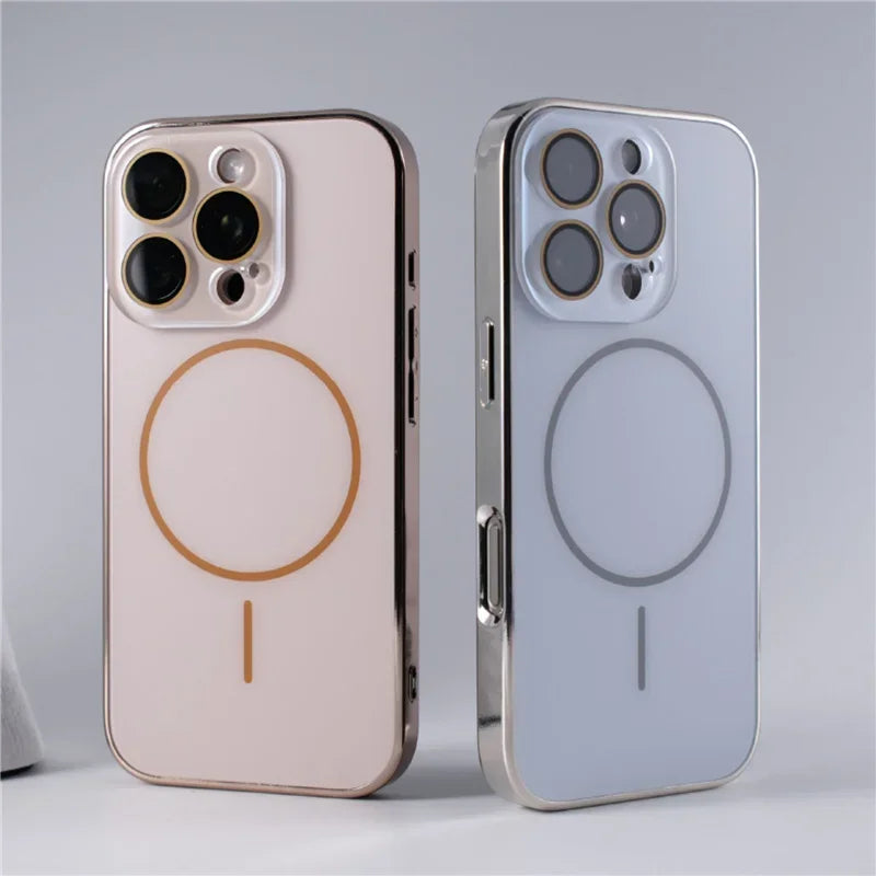 Sleek Magnetic Protective Phone Case with Camera Guard
