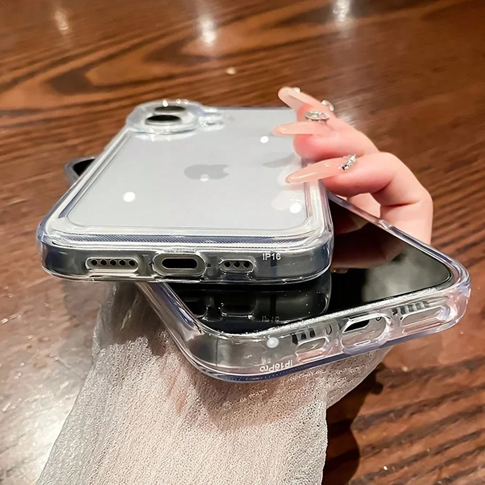 Soft Transparent TPU Protective Phone Case.Shockproof Clear Cover