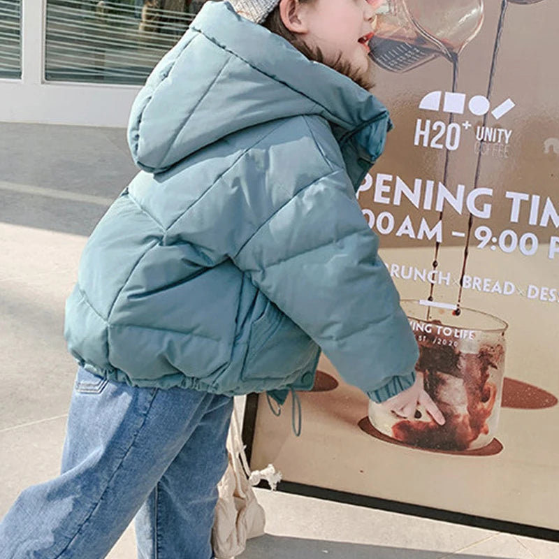 Children Thick Padded Coat Parka Warm Outerwear For Toddlers