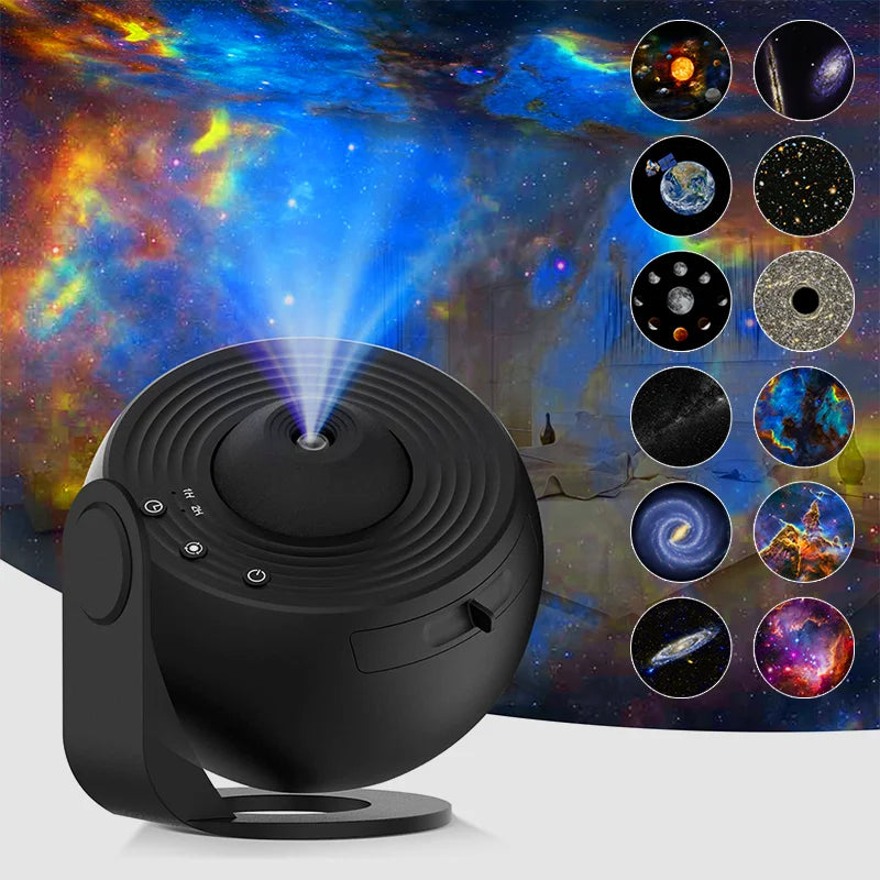 360° Rotating Galaxy Projector Night Light .Starry Sky Planetarium Lamp for Kids & Adults