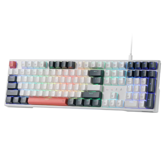 Redragon K668 RGB Mechanical Gaming Keyboard 108 Key Wired Keyboard with Hot-Swappable Switches
