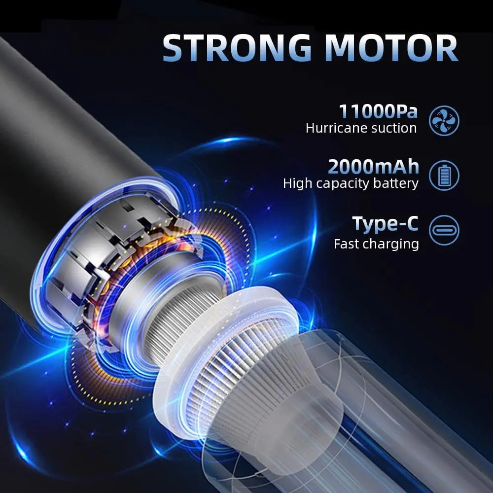 Cordless Handheld Car Vacuum Cleaner | Powerful Portable Auto Vacuum