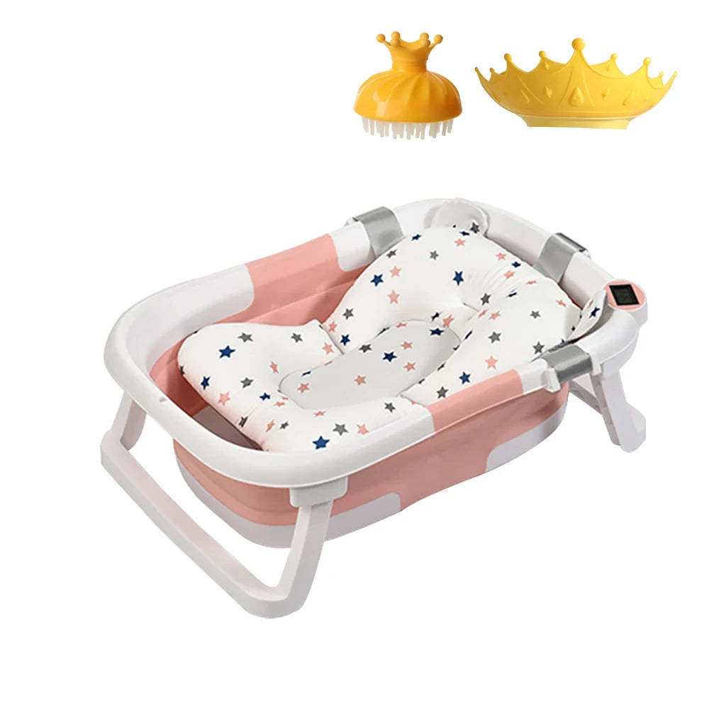 Portable Collapsible Baby Bathtub For Newborns To Toddlers