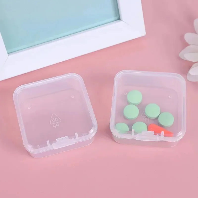 Clear Mini Storage Box Set (6–60 PCS) Stackable Plastic Organizer for Jewelry, Crafts & Small Items