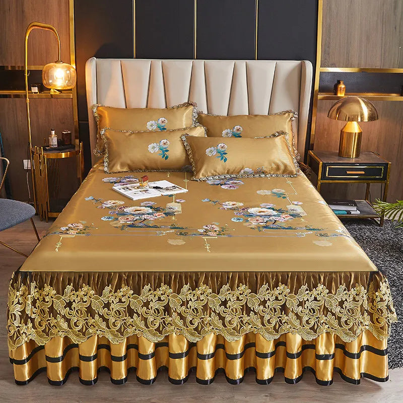 European Floral Summer Bedspread Set