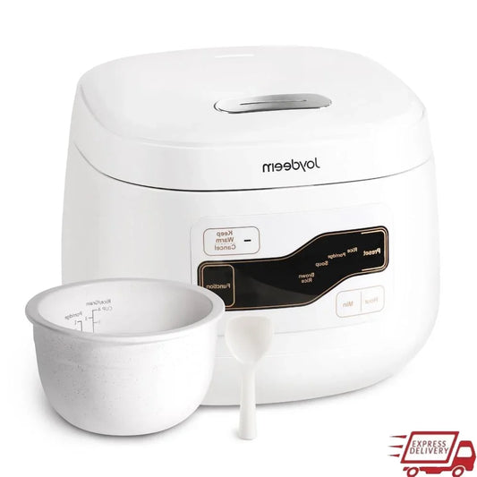 Ceramic Rice Cooker 3 Cup 2L 24H Timer Nonstick Pot Congee