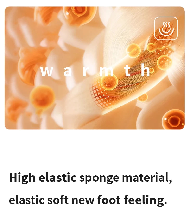 Men's Winter Slip-On Slippers Thick Memory Foam Sole, Ultra-Soft Fleece Lined, High-Top Warm House Shoes for Indoor & Outdoor