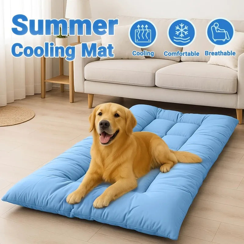 Ultimate Summer Cooling Pet Mat for Dogs & Cats.Breathable, Washable, Non-Slip Cooling Pad