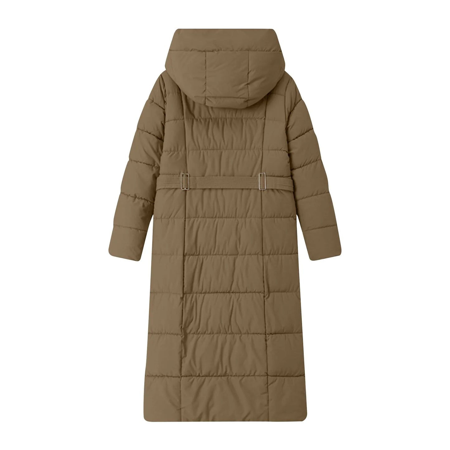 Black Winter Coat 2024 New Women's Thick Cotton Parka Jacket Korean Oversized Loose Hooded Coats Female Casual Long Overcoat