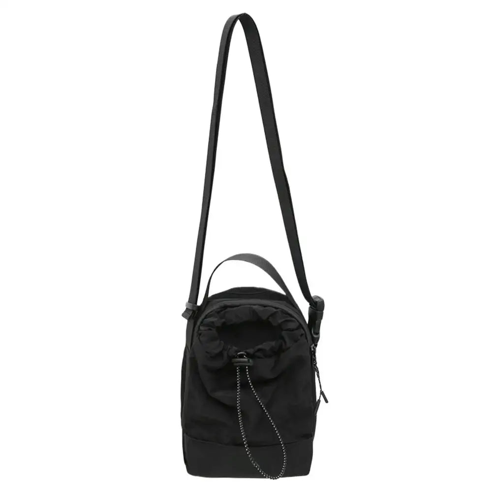 Mini Drawstring Messenger Bag. Lightweight Bucket Shoulder Bag for Travel, Shopping & Everyday Use