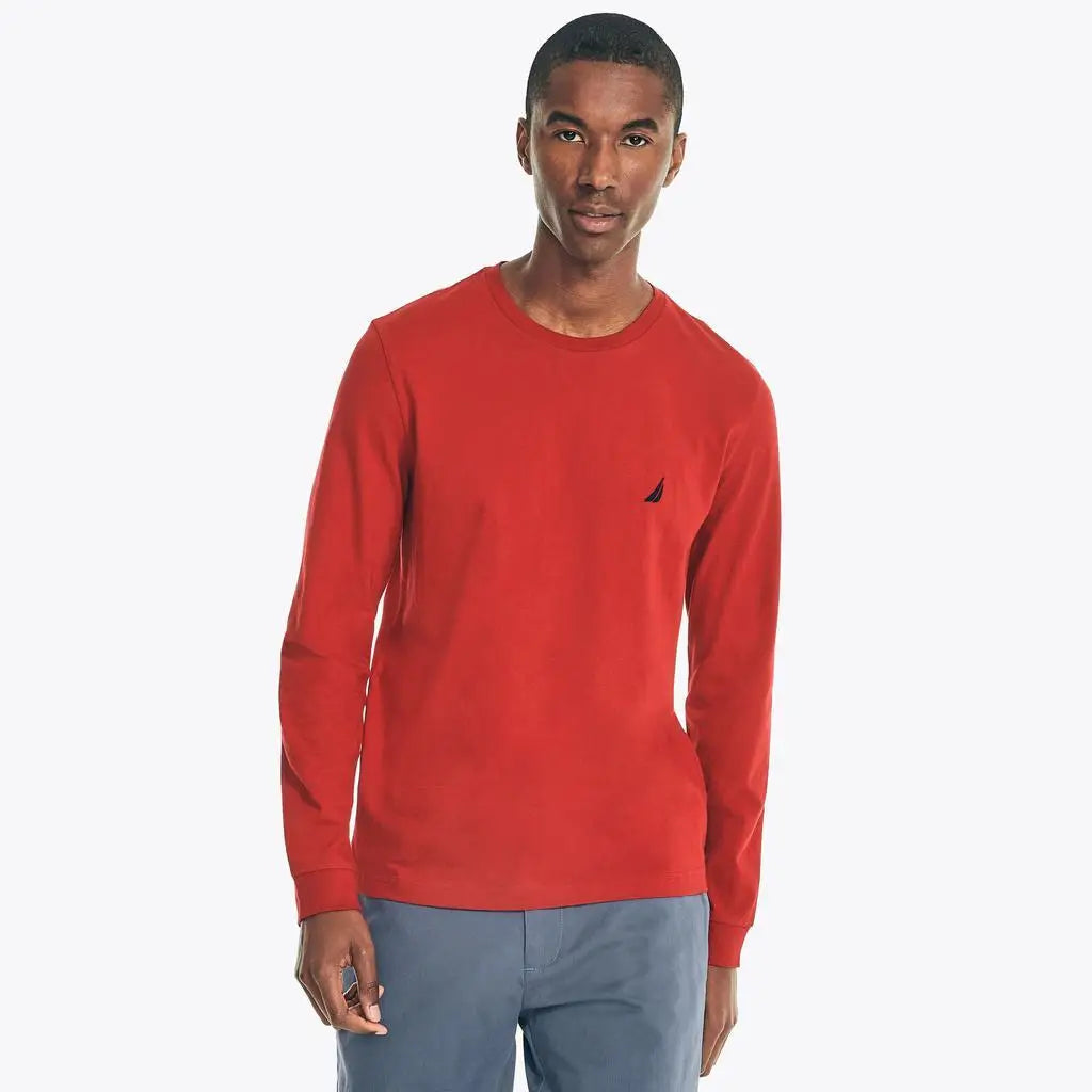 Nautica Men’s Performance Crew Neck T-Shirt | Moisture-Wicking Breathable Athletic Tee | Lightweight Running & Workout Shirt