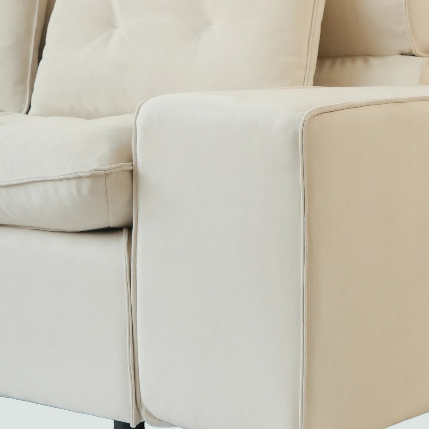 Modular Cloud Sectional Couch Oversized Down Filled Sofa Couches with Chaise Ottoman Adjustable Backrest Couch For Living Room