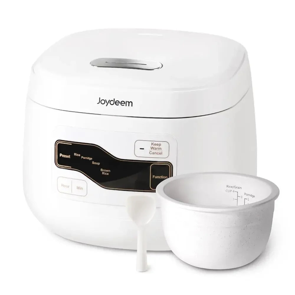 Ceramic Rice Cooker 3 Cup 2L 24H Timer Nonstick Pot Congee