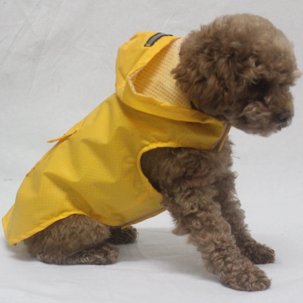 Hooded Waterproof Dog Raincoat Jacket