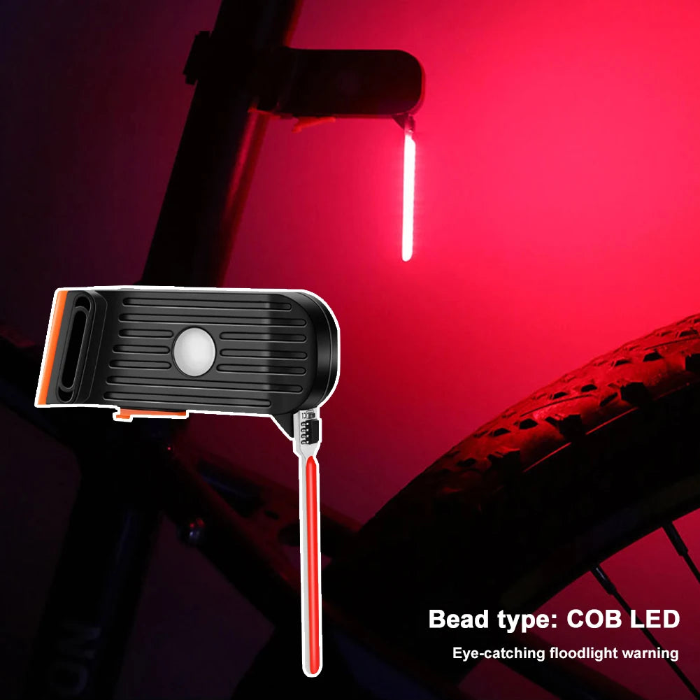 Bicycle Rear Light Running Water Pilot Lights Bicycle Taillights Night Riding Lights Safety Warning Lights Bike