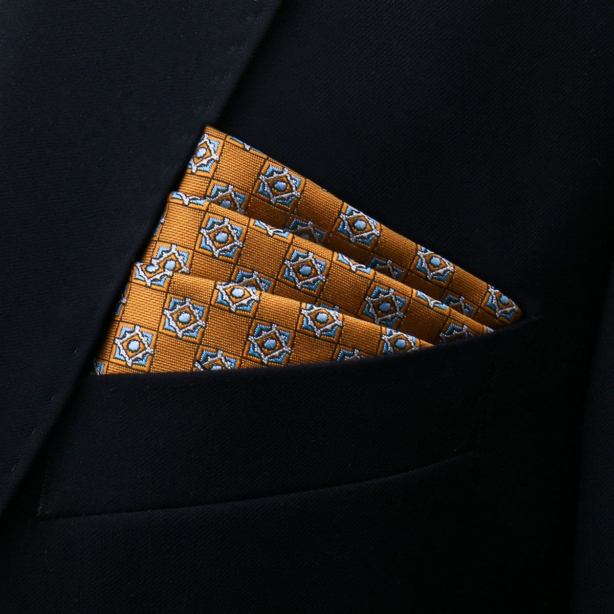 Luxury Men’s Pocket Square Handkerchief. Formal Suit Accessory