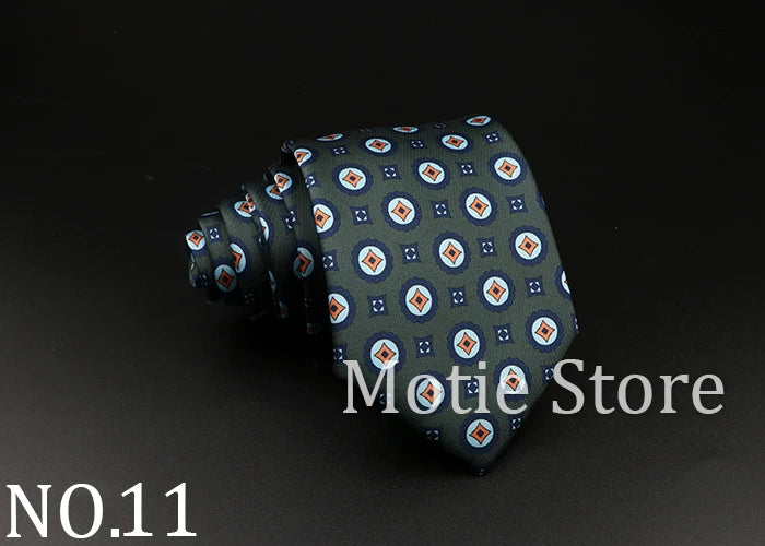 51 Styles Men's Silk Ties Jacquard Striped Plaid Floral Necktie Accessories Daily Wear Shirt Suit Cravat Wedding Party Gift