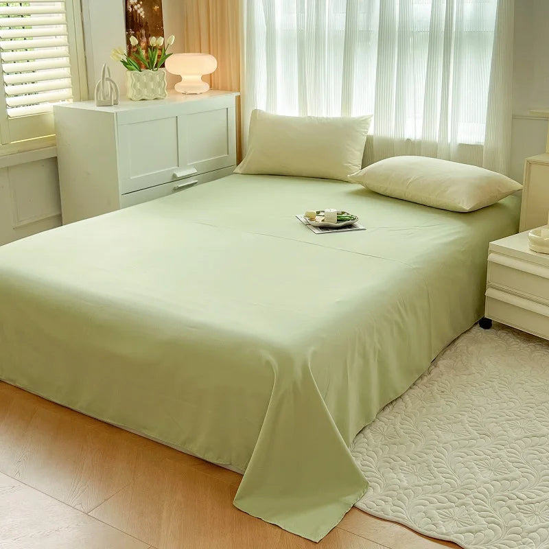 4-Piece Soft Brushed Duvet Cover Set . Solid Color Bedding