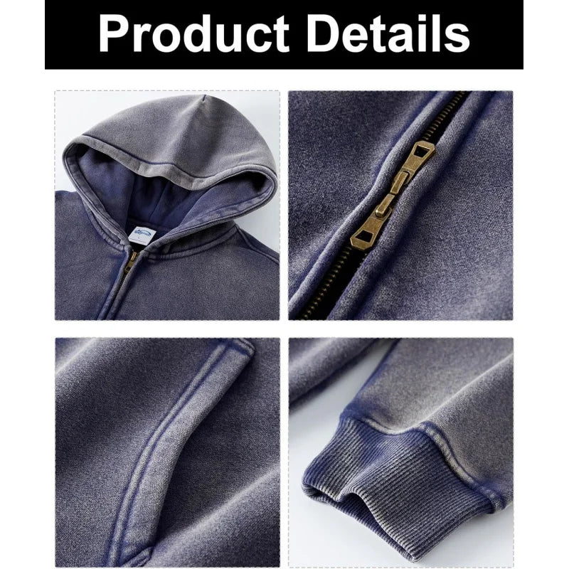 Oversized Zip Up Hoodie Jacket