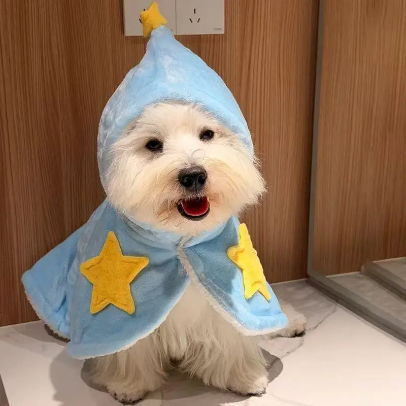 Dog and cat autumn and winter blanket cape cloak robe, warm sleep blanket for cats and pets, thickened quilt, machine washable,