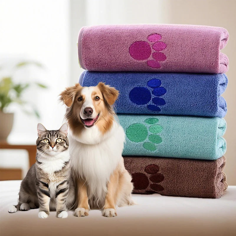 Ultra Absorbent Microfiber Pet Drying Towel for Dogs and Cats
