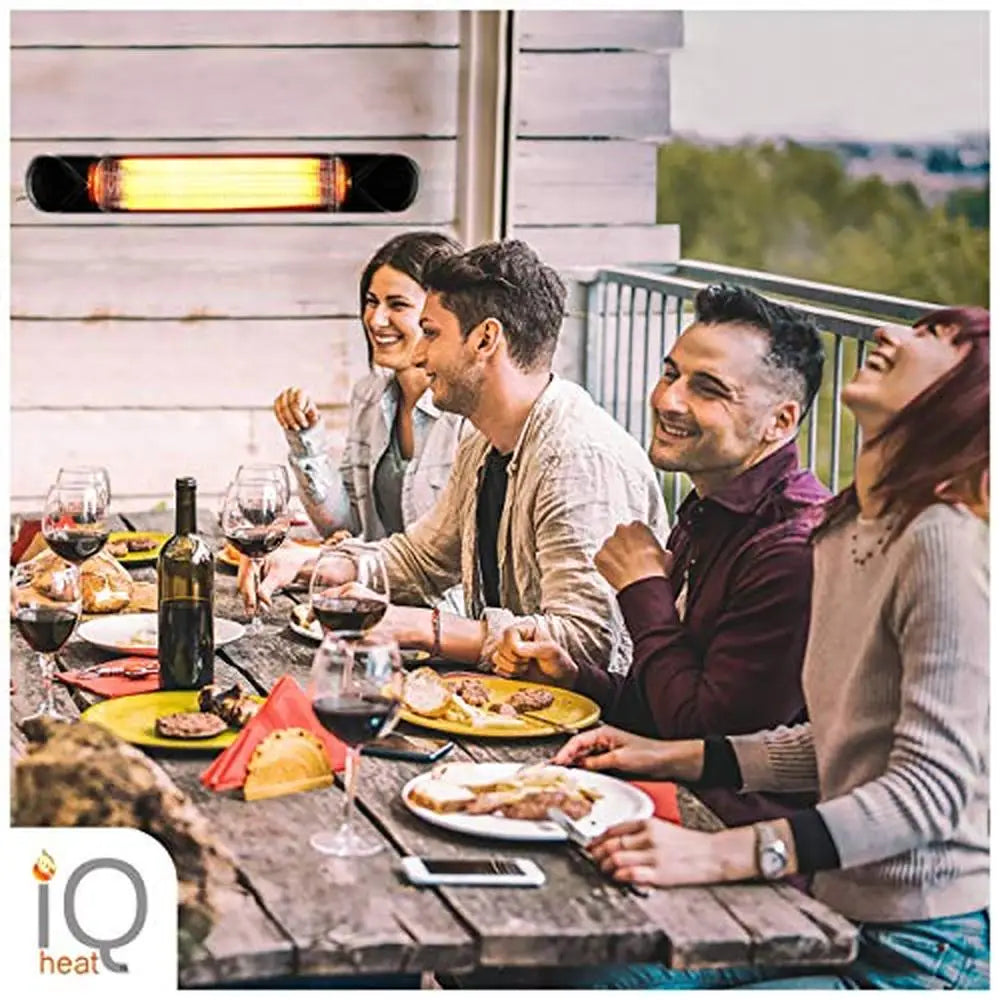 1500W Infrared Heater Portable Stand Up/ Wall Mount Electric Heater Whisper Quiet Clean Air Indoor Outdoor Safe Use Timer Remote