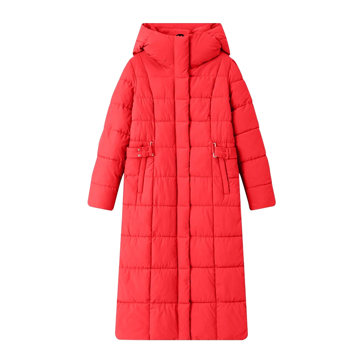 Black Winter Coat 2024 New Women's Thick Cotton Parka Jacket Korean Oversized Loose Hooded Coats Female Casual Long Overcoat