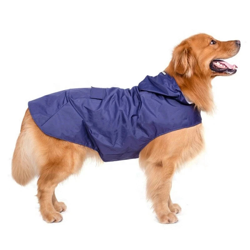 Hooded Waterproof Dog Raincoat Jacket