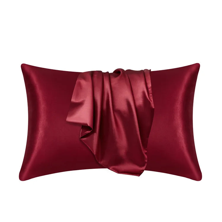Silky Satin Pillowcase . Soft Hair & Skin Care Pillow Cover (Smooth, Cooling, Anti-Frizz)