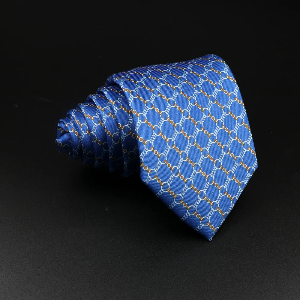 51 Styles Men's Silk Ties Jacquard Striped Plaid Floral Necktie Accessories Daily Wear Shirt Suit Cravat Wedding Party Gift