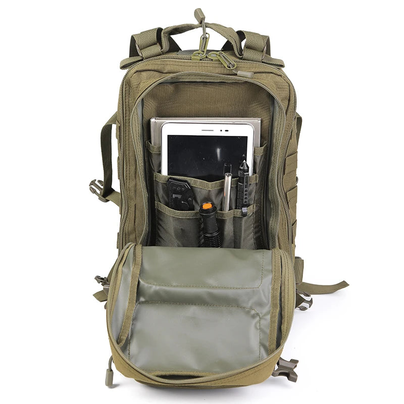35L Tactical MOLLE Backpack with Padded Shoulder Straps
